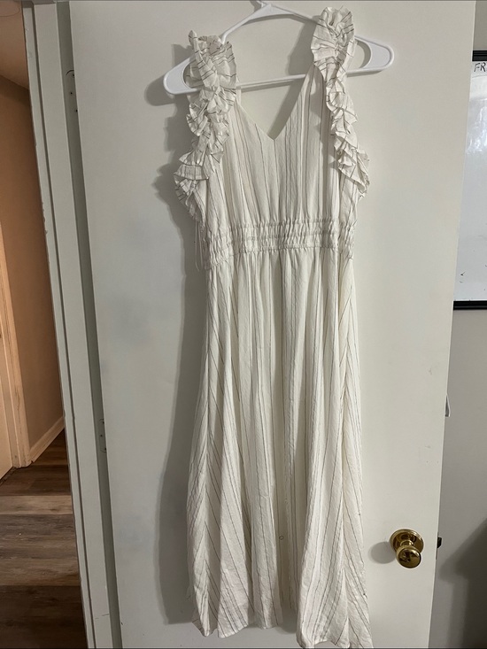 JODIFL Dresses & Skirts - JODIFL Cream Ruffle Strap Maxi Dress